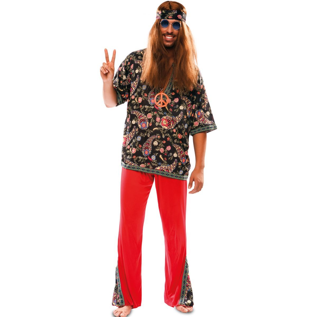 Hippie-Kostüm 70er Retro Kostüm Torsten für Erwachsene