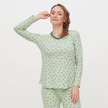 LIVING CRAFTS Sleepshirt HAILY Bequemer, warmer Feinripp-Stoff