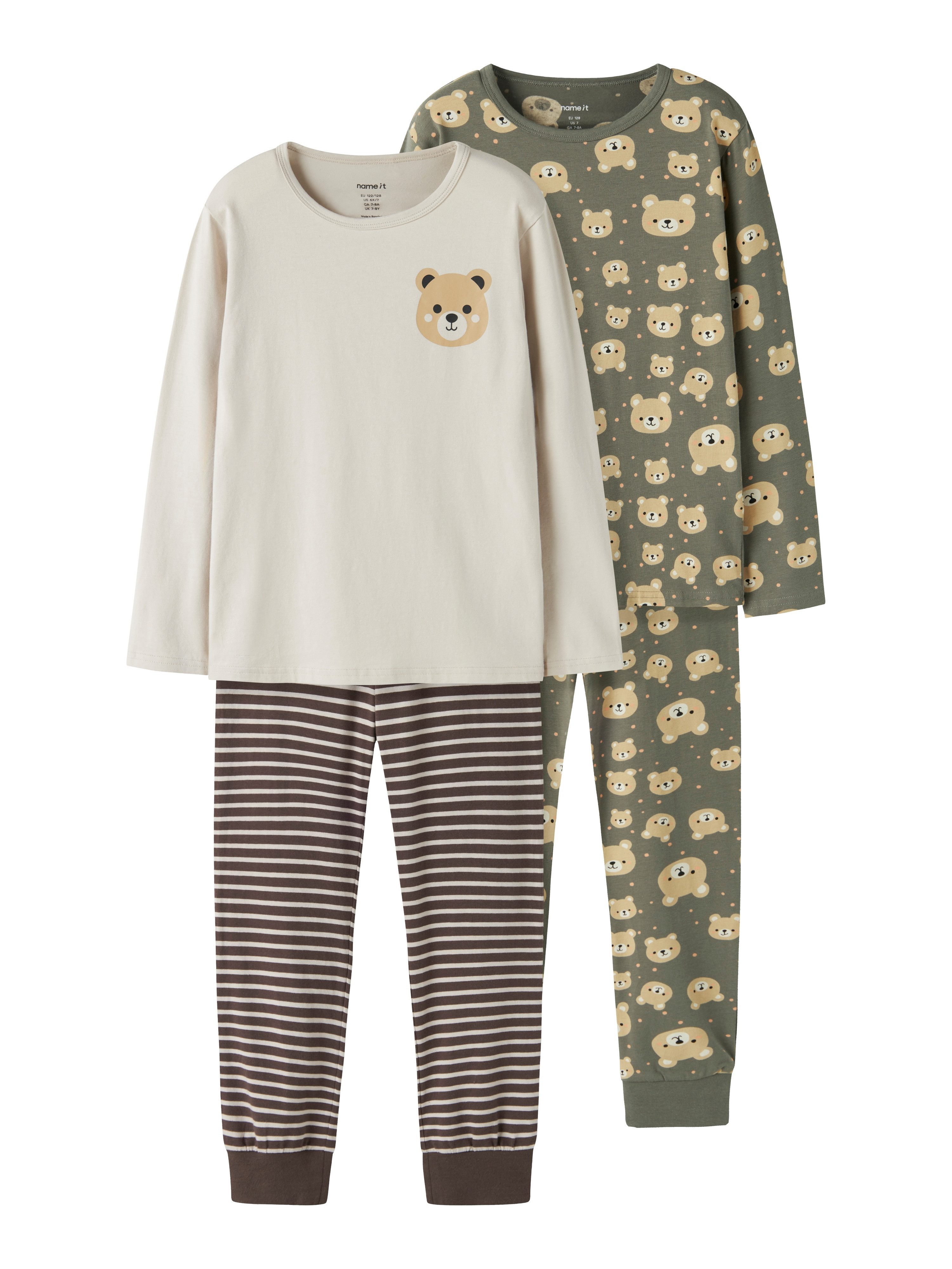 Name It Schlafanzug NMMNIGHTSET 2P AOP NOOS (Packung, 2 tlg)