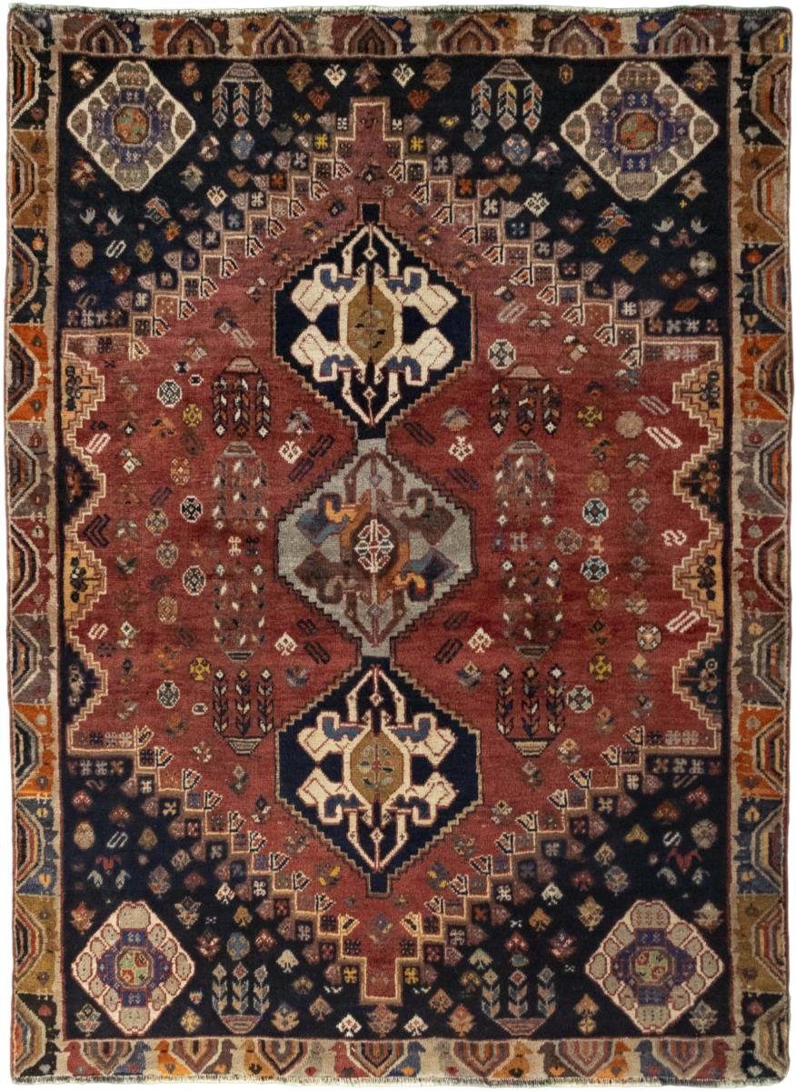 Orientteppich Shiraz 115x159 Handgeknüpfter Orientteppich / Perserteppich, Nain Trading, rechteckig, Höhe: 10 mm