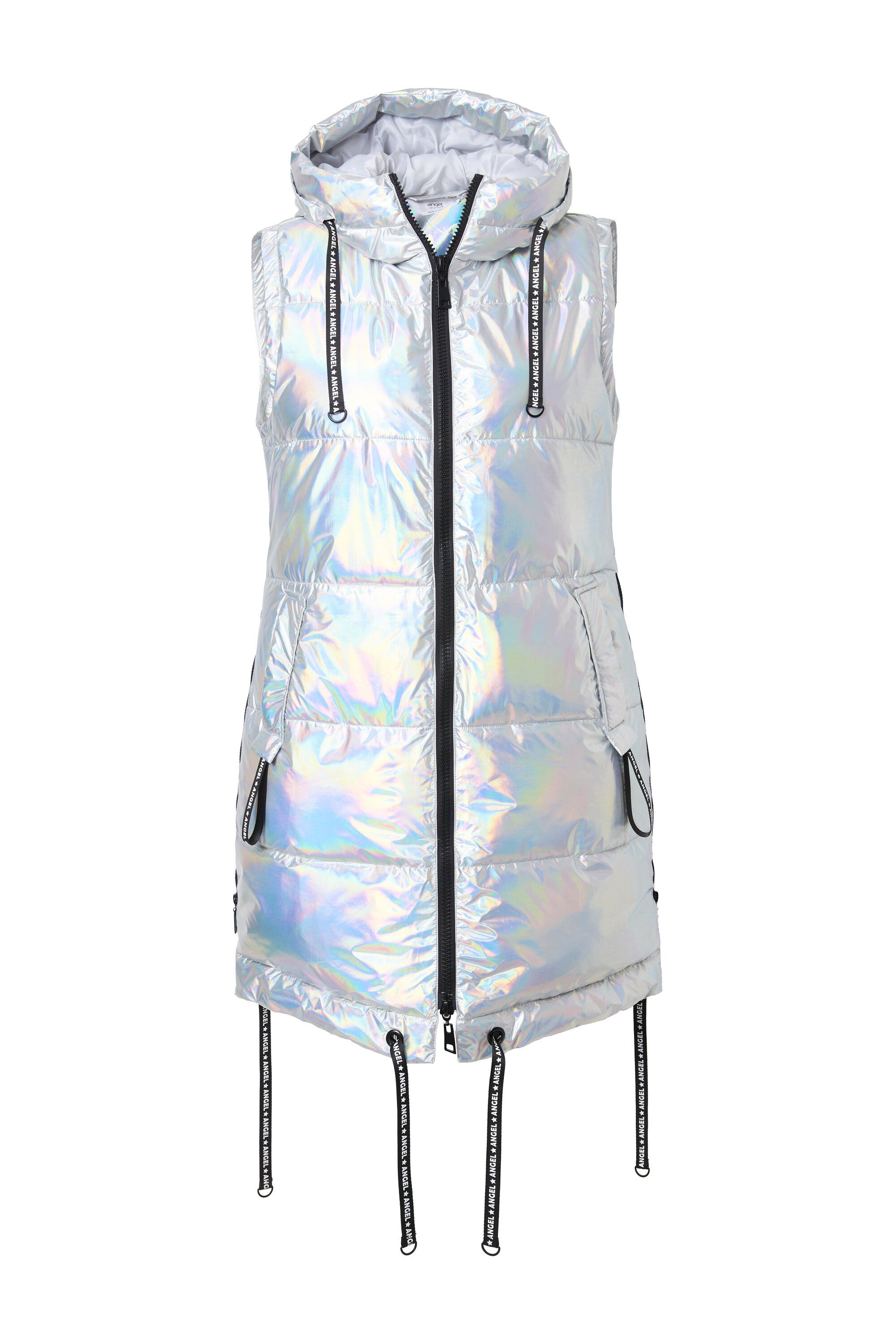 Angel of Style Steppweste Long-Steppweste A-Linie Kapuze günstig online kaufen