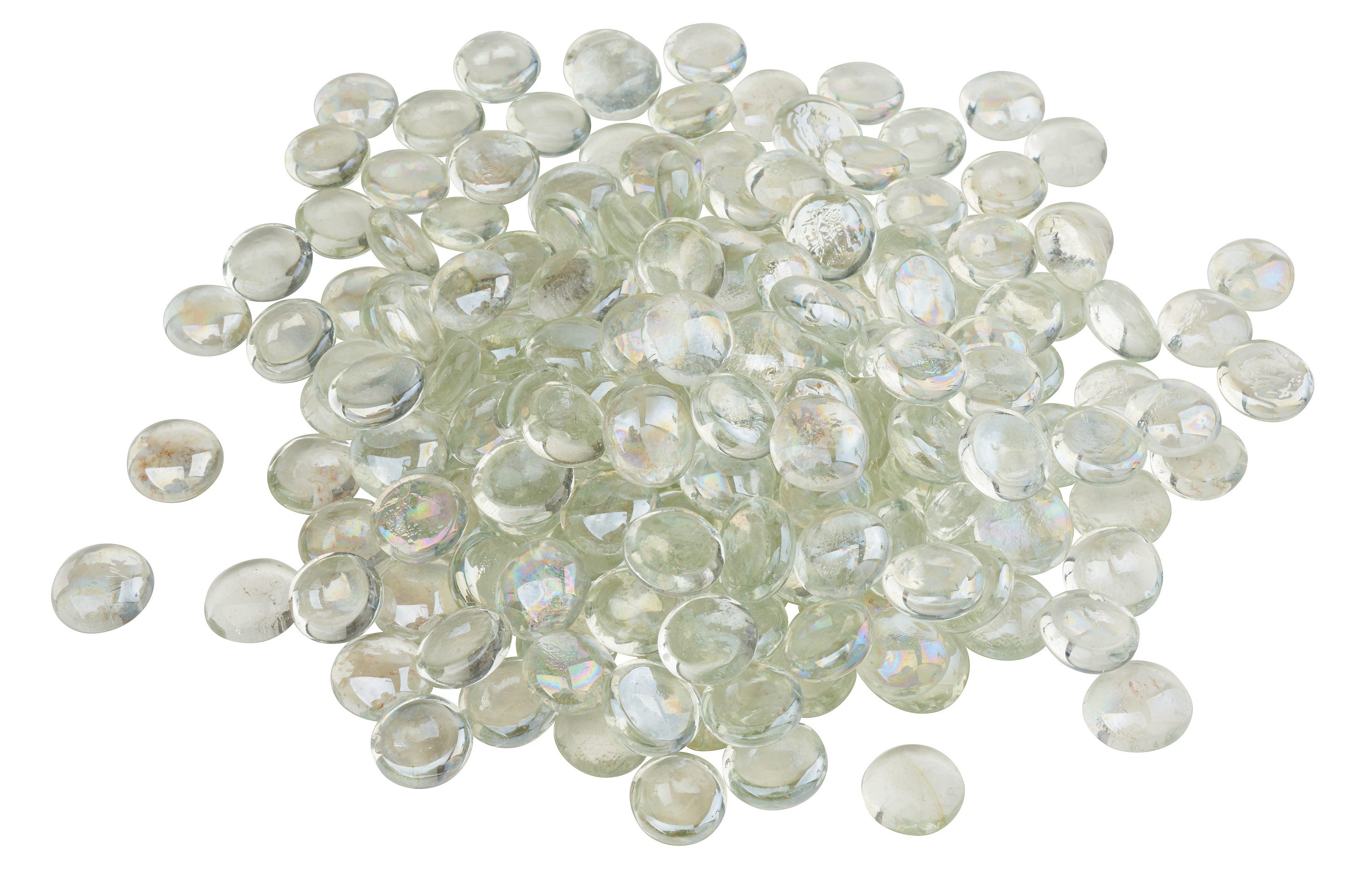 VBS XXL Dekoobjekt Glas-Muggelsteine Klar, 1 kg