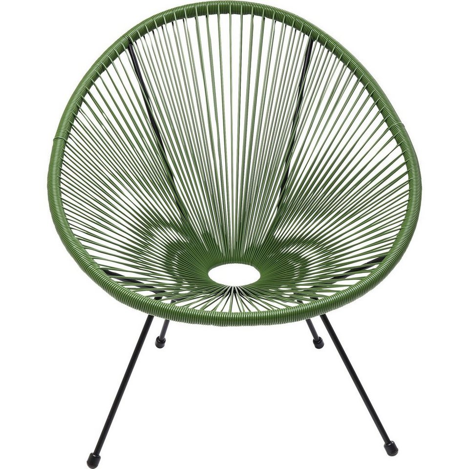 KARE Gartenlounge-Sessel Acapulco, Outdoor geeigneter Designersessel in  Grün für Terrasse, Garten und Balkon