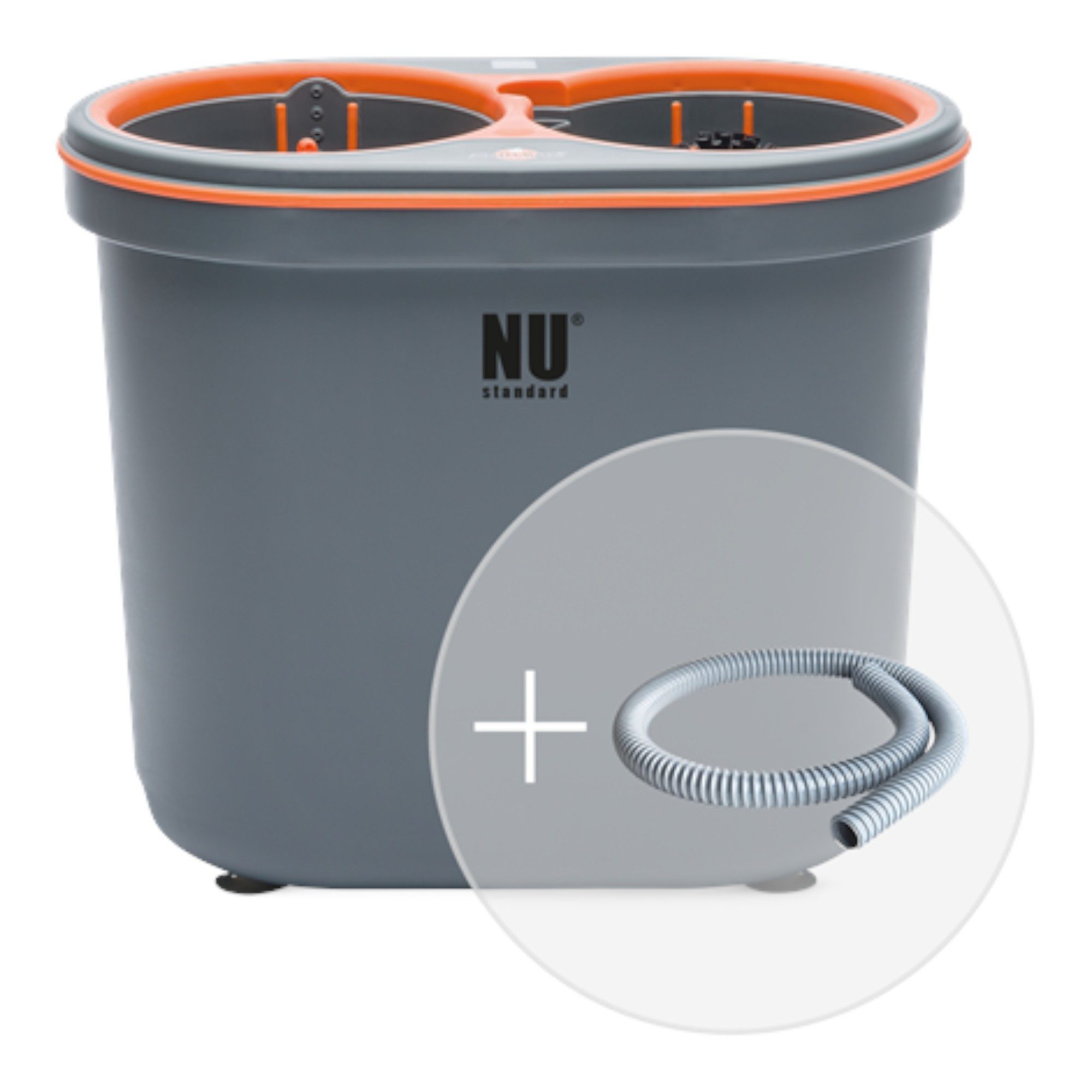 SPÜLBOY® Geschirrspüleinsatz Gläserspülgerät Glasspülautomat SPÜLBOY NU® portable grau/orange