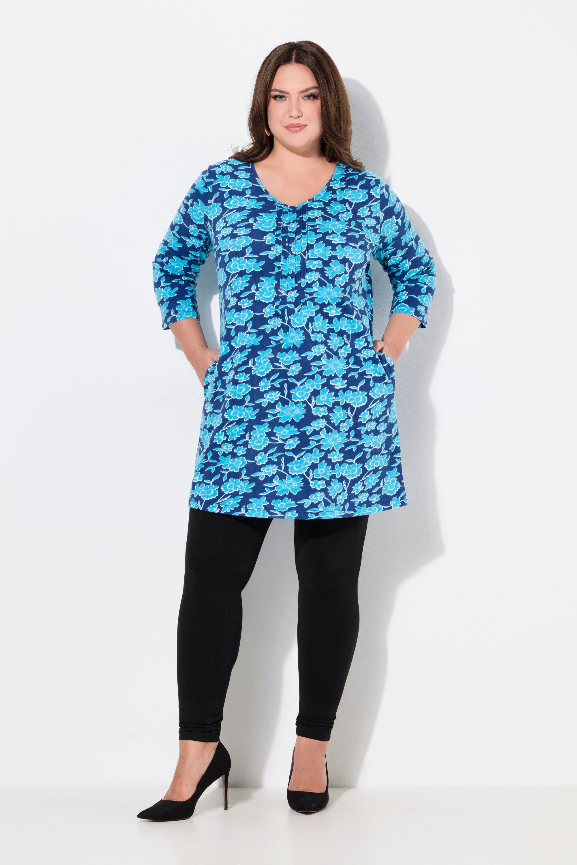 Ulla Popken Longshirt Longshirt Biesen A-Linie günstig online kaufen