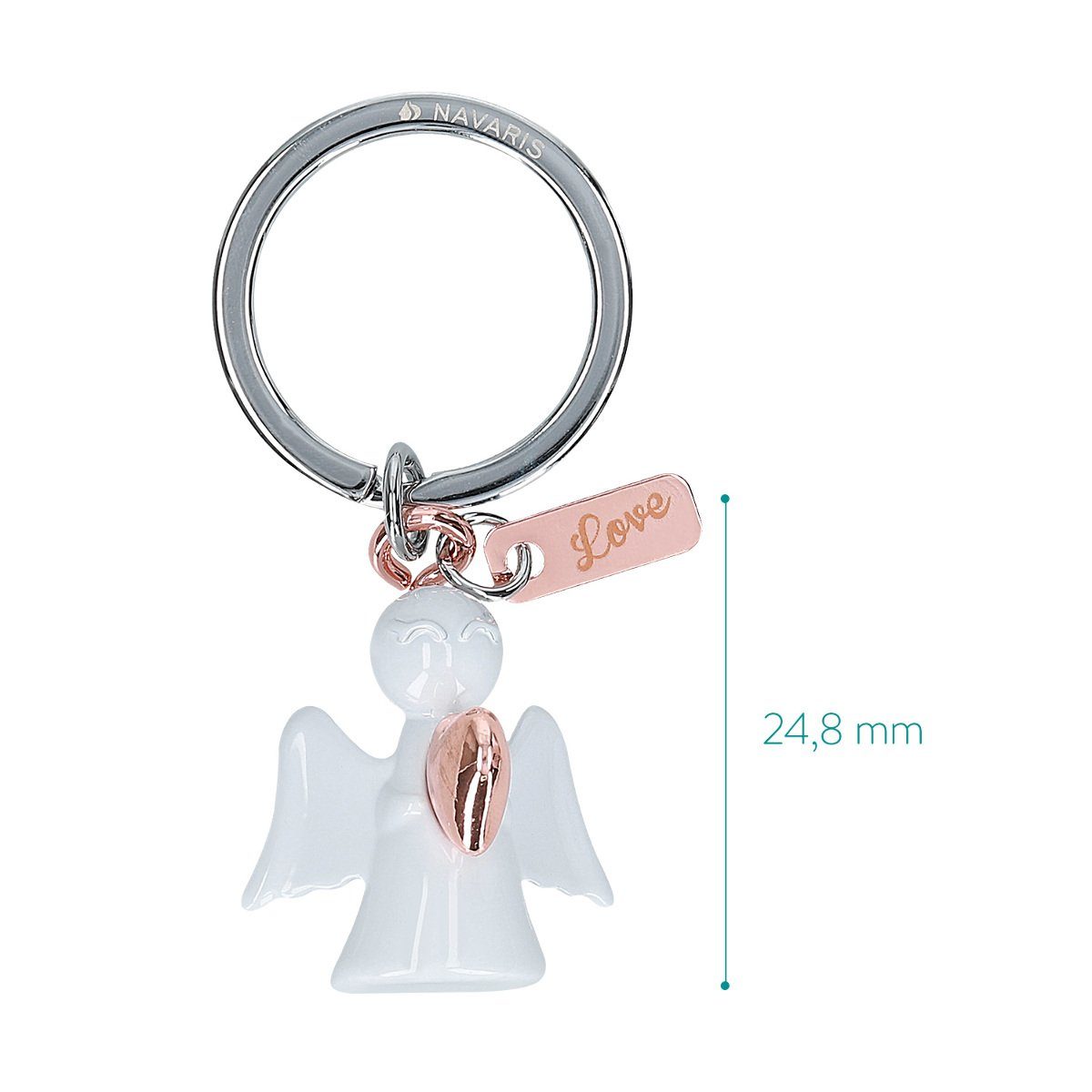 - Schutzengel Keychain Handtasche Anhänger Zinklegierung - mit Schlüsselanhänger Navaris