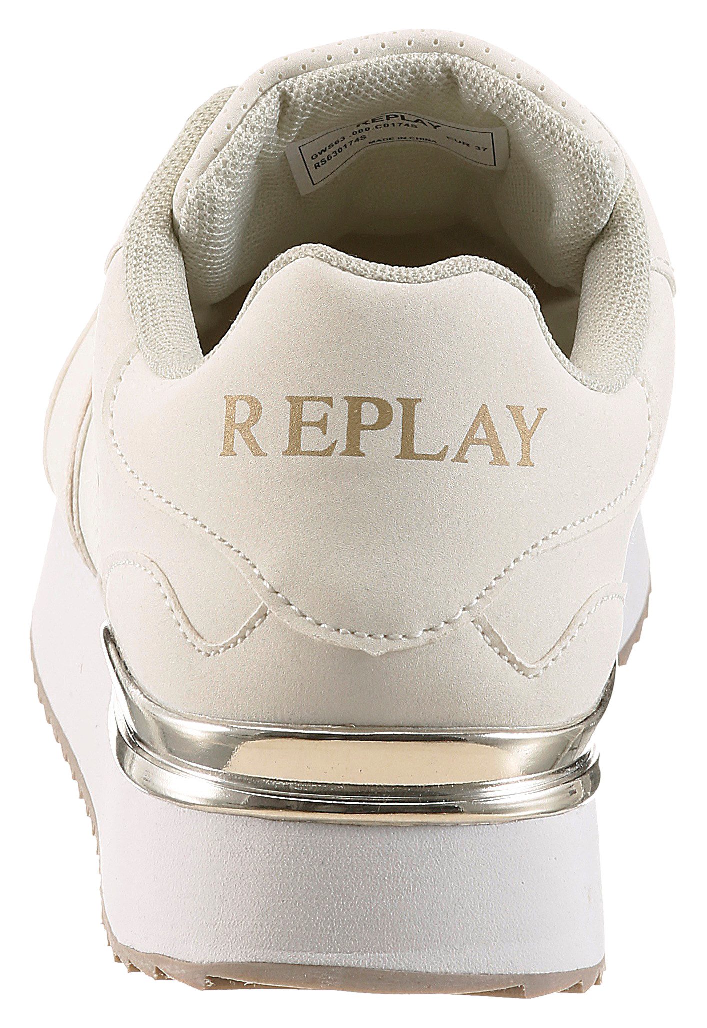 Replay Plateausneaker Trend-Sneaker, Schnürschuh, Freizeitschuh mit Metalli günstig online kaufen