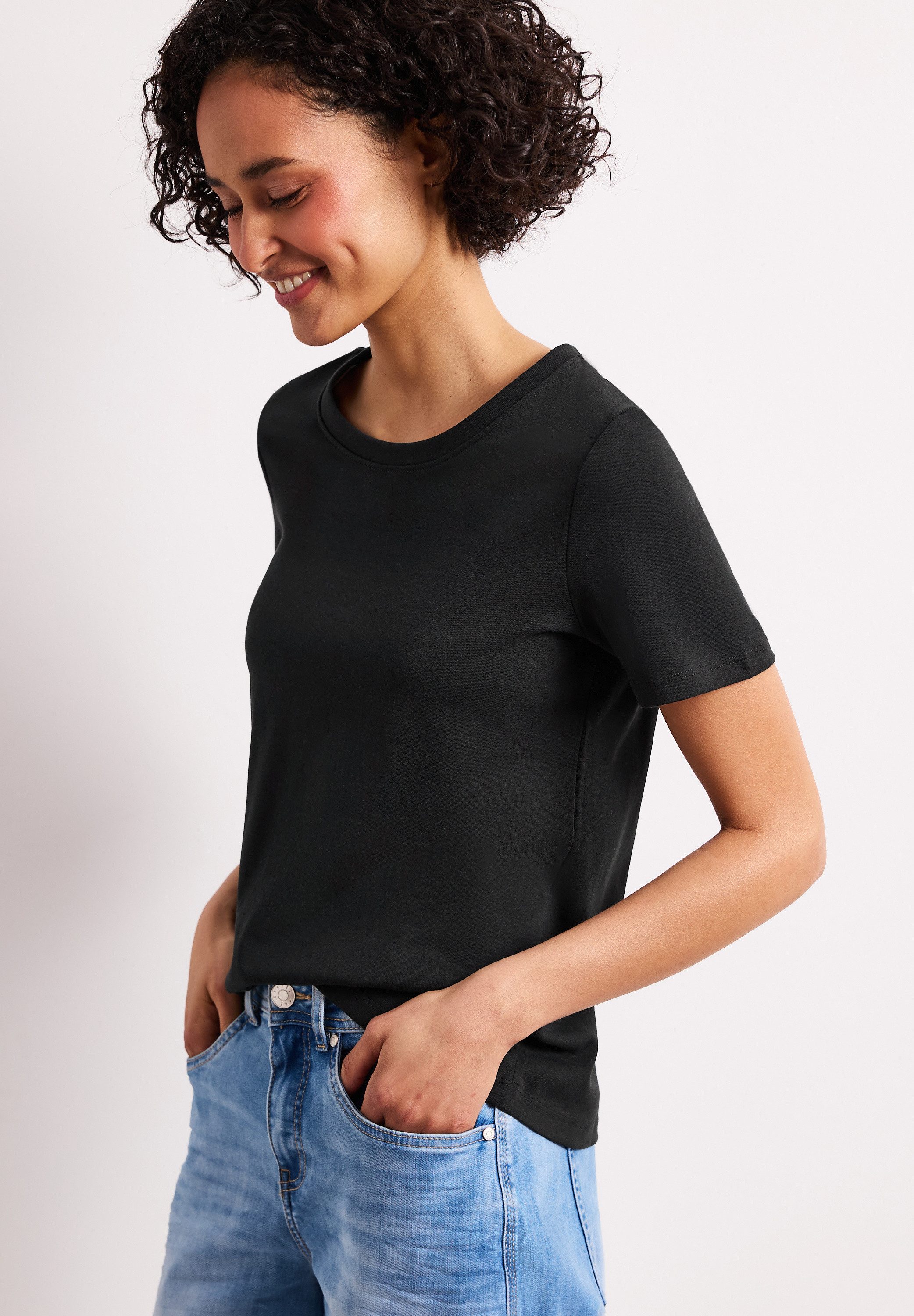 STREET ONE T-Shirt aus reiner Baumwolle