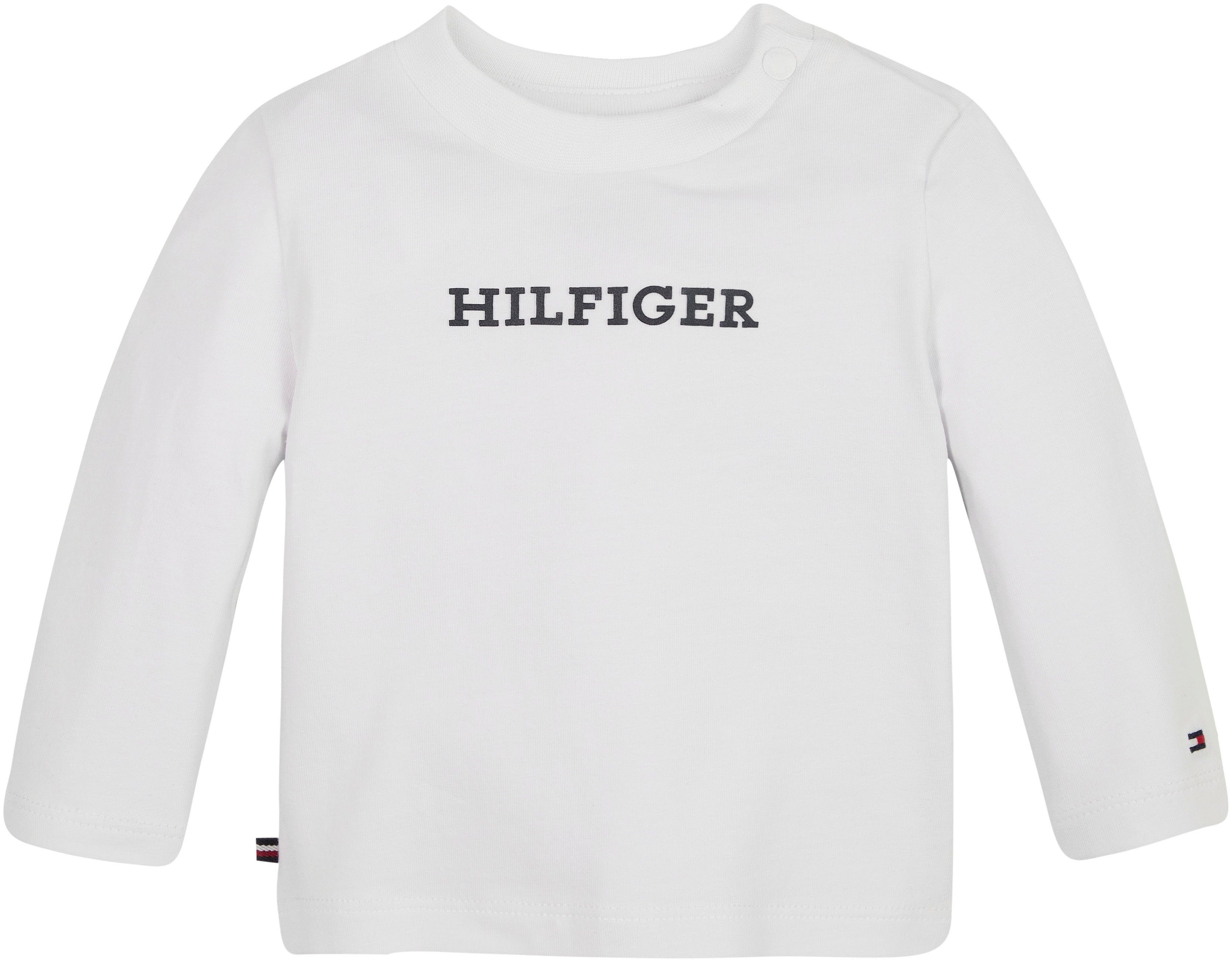 MONOTYPE Hilfiger TEE & White Hilfiger Flag mit Tommy L/S Logo-Schriftzug BABY Langarmshirt