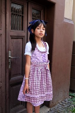 Ramona Lippert Dirndl Chrissi lila Kinderdirndl mit Bluse Mädchen (3-teilig)