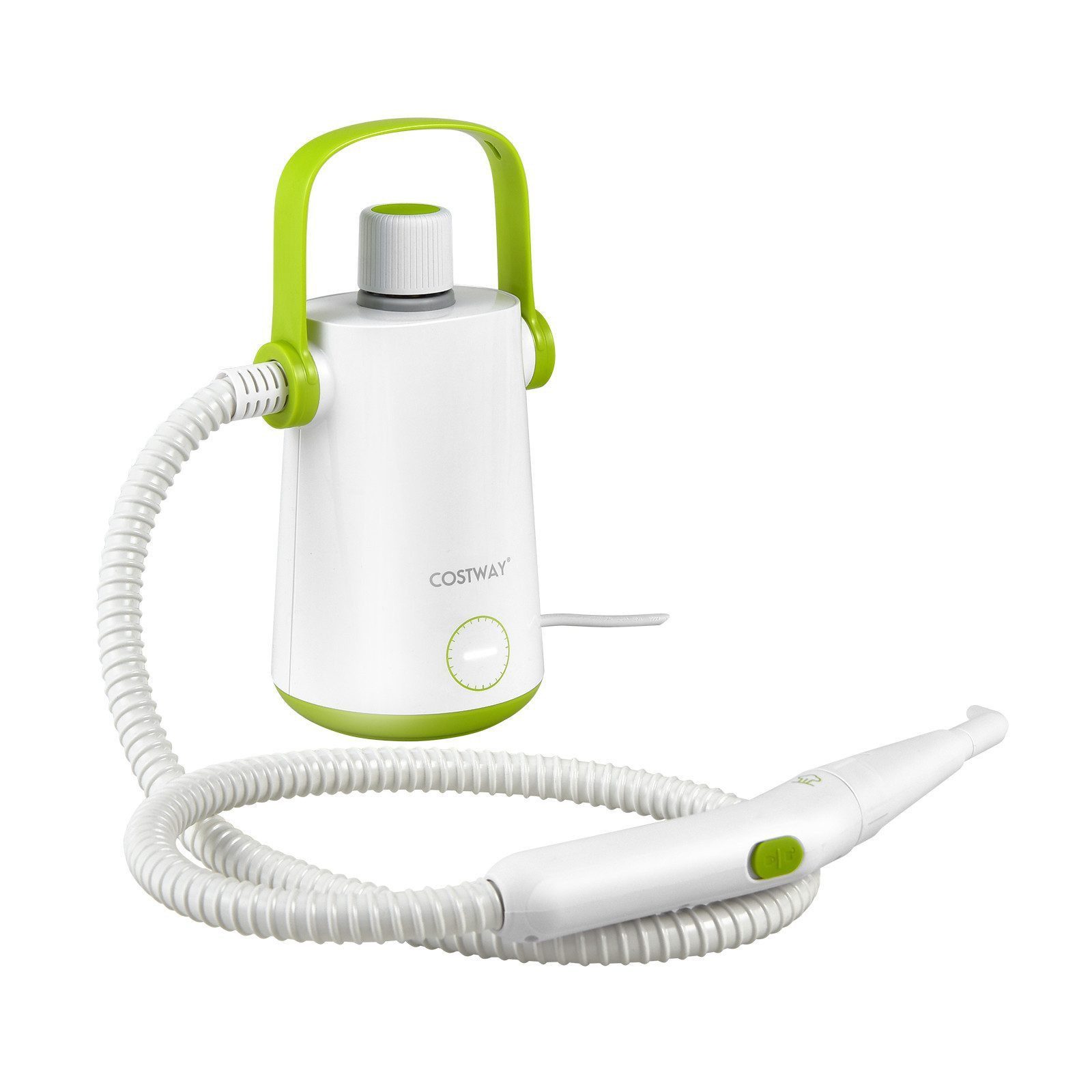 COSTWAY Handdampfreiniger, 1000 W, mit 10 Zubehör & 300ml Tank, 3 Bar