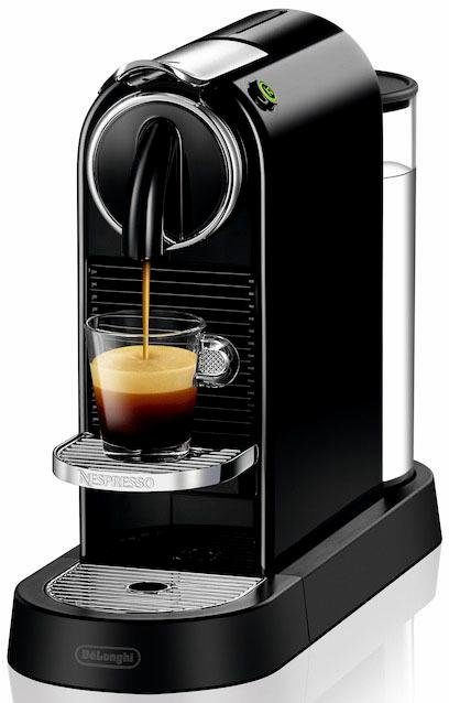 Nespresso Kapselmaschine CITIZ EN 167.B Kapseln mit von Black, 7 DeLonghi, Willkommenspaket inkl