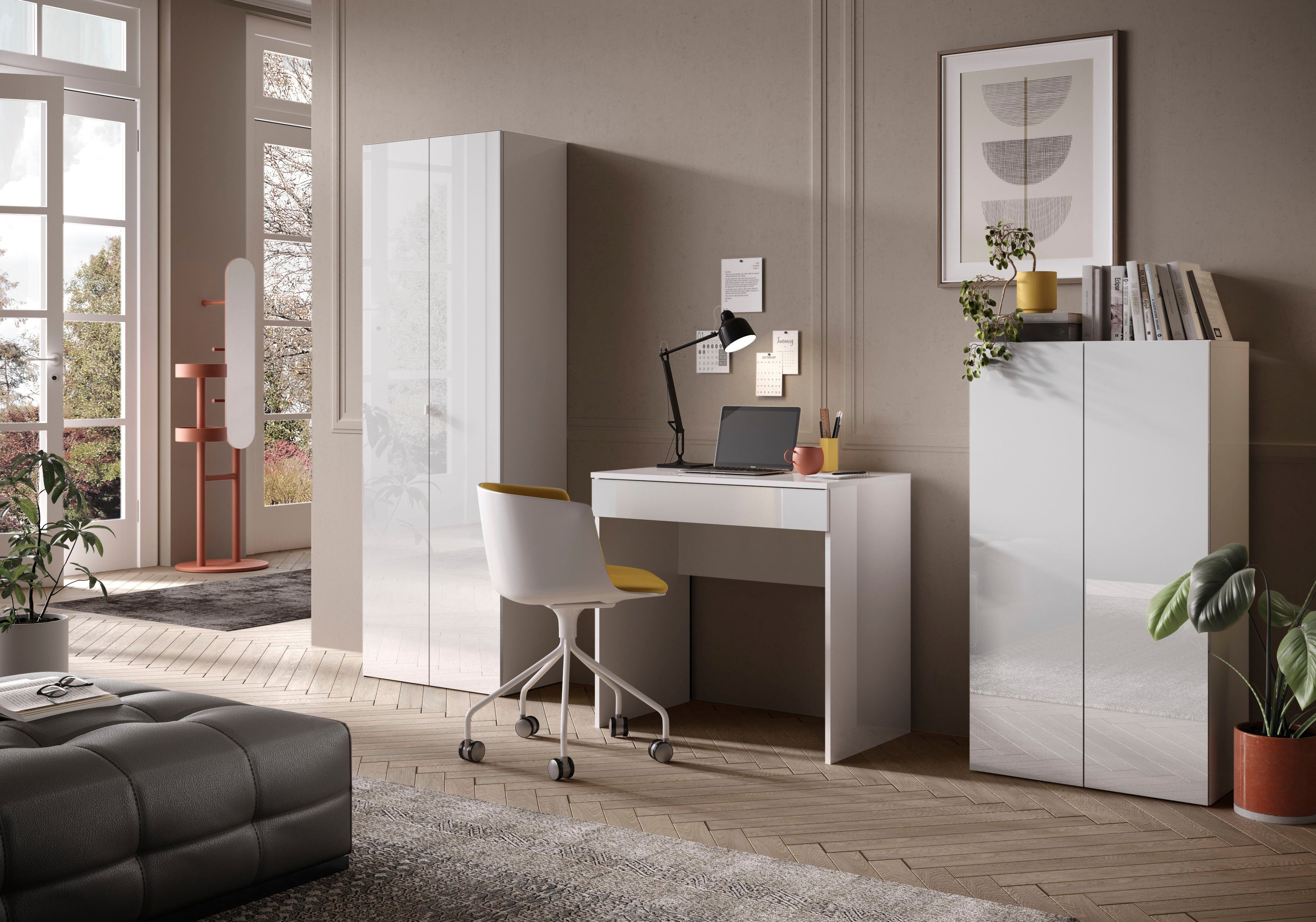 OTTO home Schreibtisch Basic, Computertisch mit 1 Schublade, Arbeitstisch, Schminktisch in versch. Farben, Breite 78 oder 110 cm