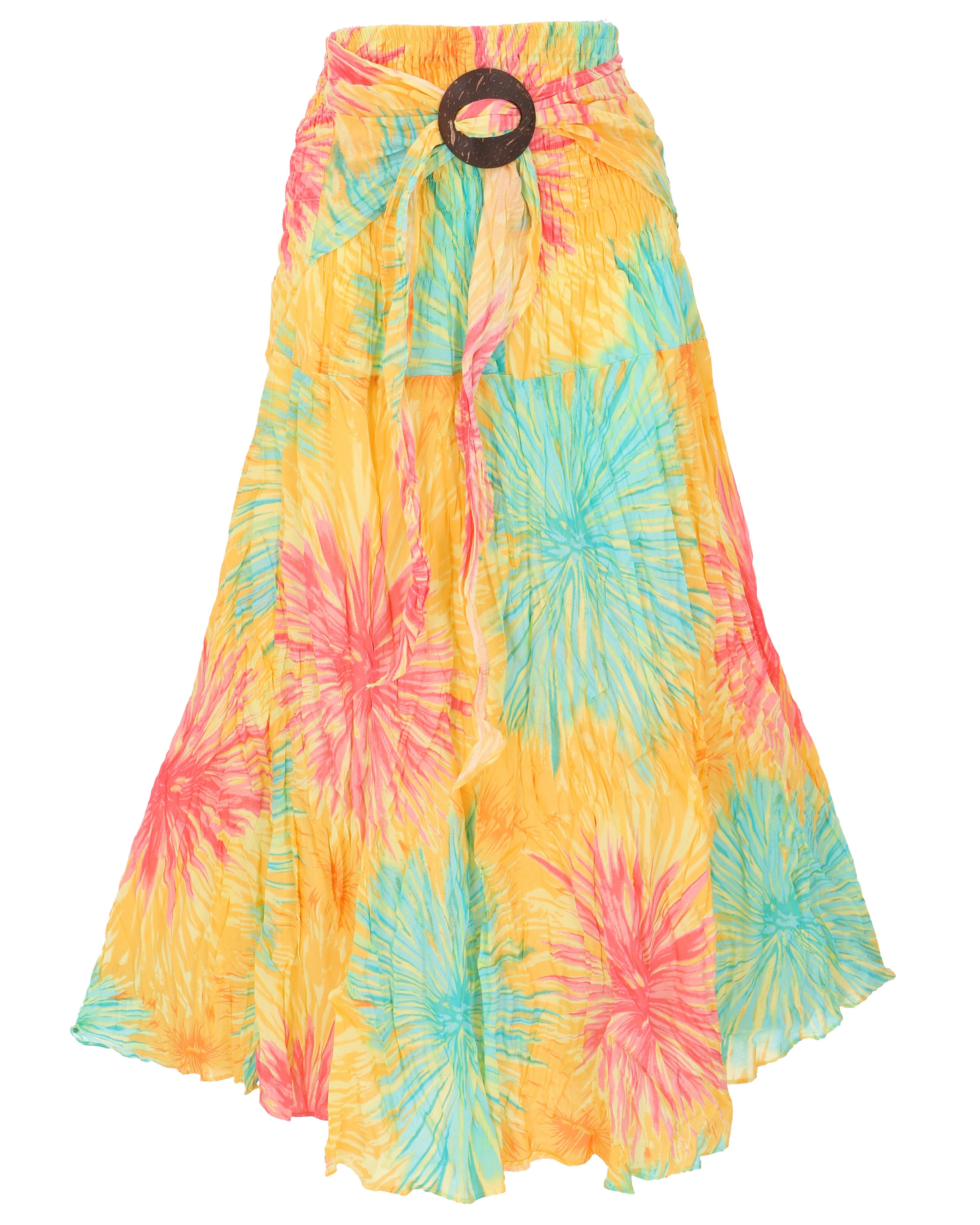 Guru-Shop Minirock Boho Sommerrock, Maxirock Hippie chic,.. alternative Bek günstig online kaufen