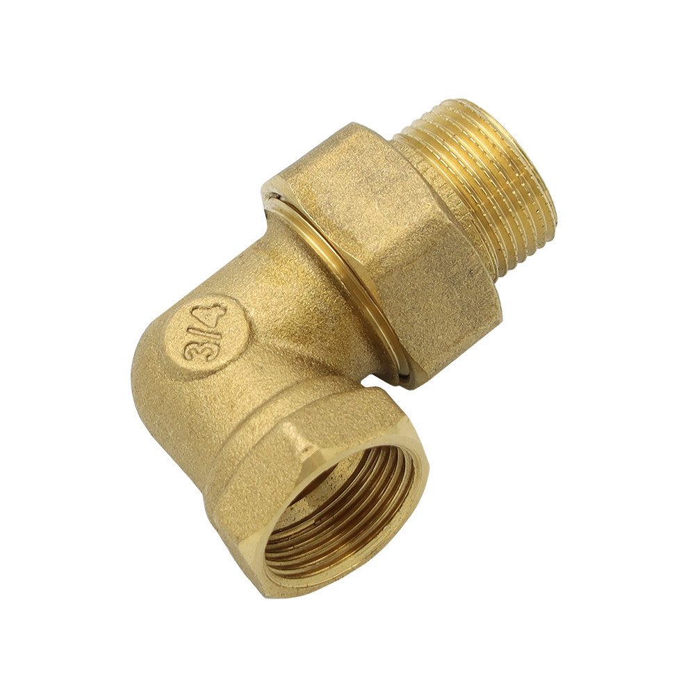 Gewindefitting Messing Winkelverschraubung 3/4 Zoll IG/AG Rohrverschraubung Fitting