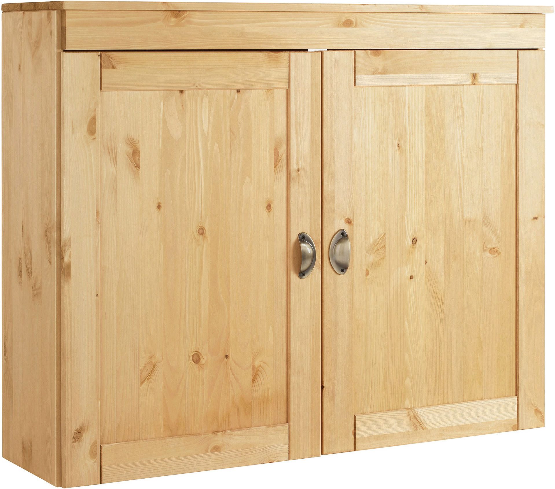 Home affaire Hängeschrank Oslo 100 cm breit, massiver Kiefer, 2 Türen, Metallgriffe, Landhaus-Optik
