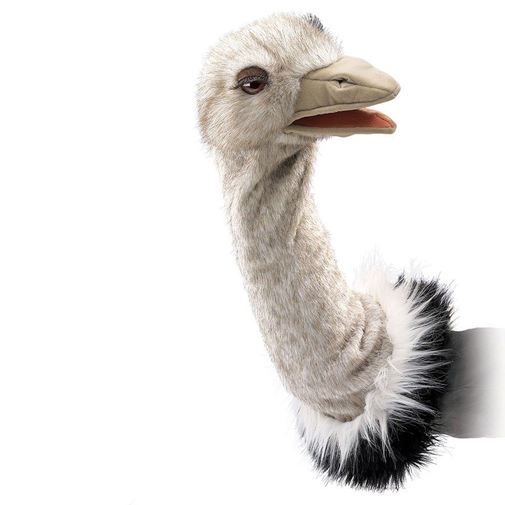 Folkmanis Панч и Джуди Handpuppe Folkmanis Handpuppe Vogel Strauß für die Puppenbühne 2872 (Packung)