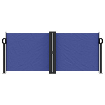 vidaXL Seitenmarkise Seitenmarkise Ausziehbar Blau 100x600 cm
