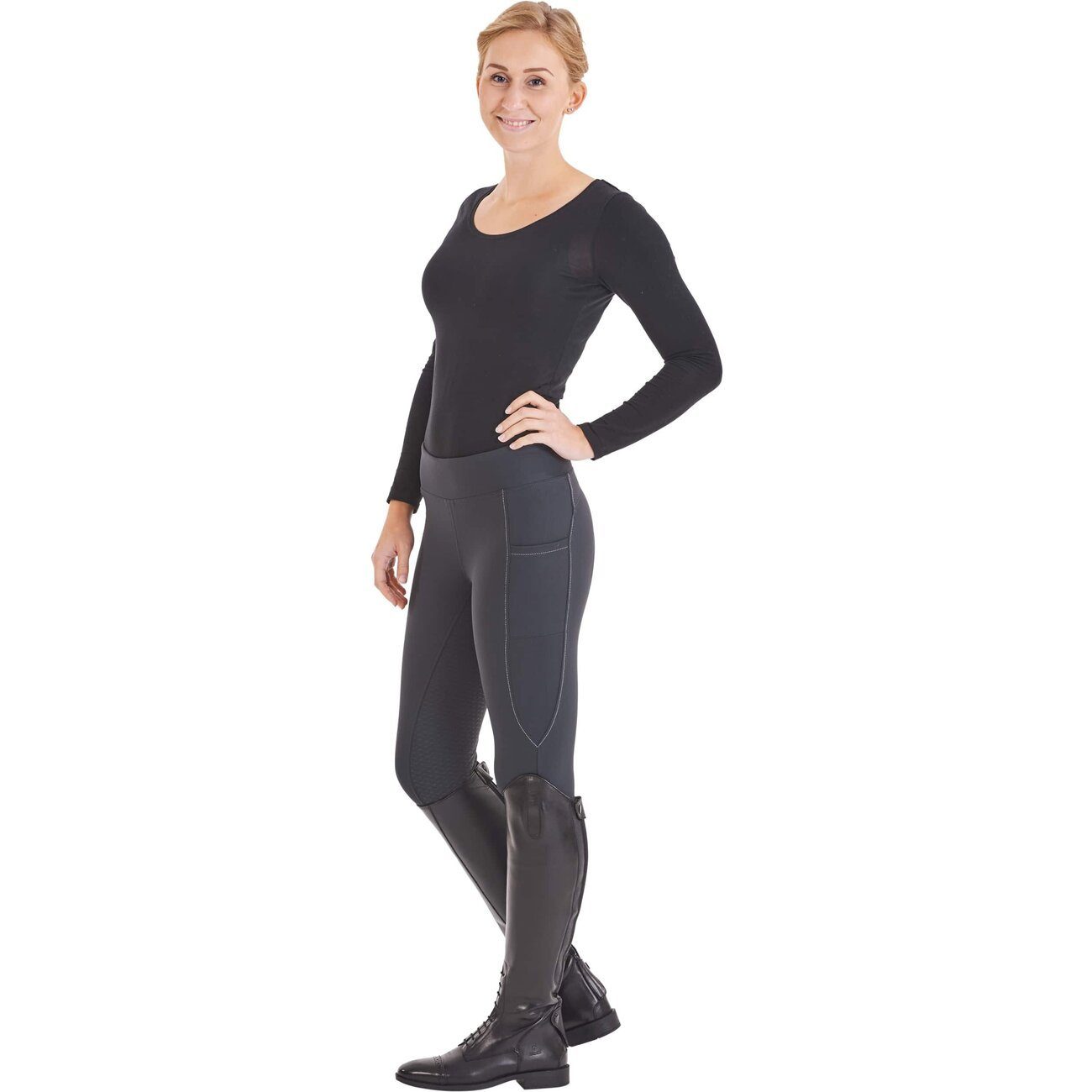 Reithose Tornio Reit (1-tlg) BUSSE Tights anthrazit Winter