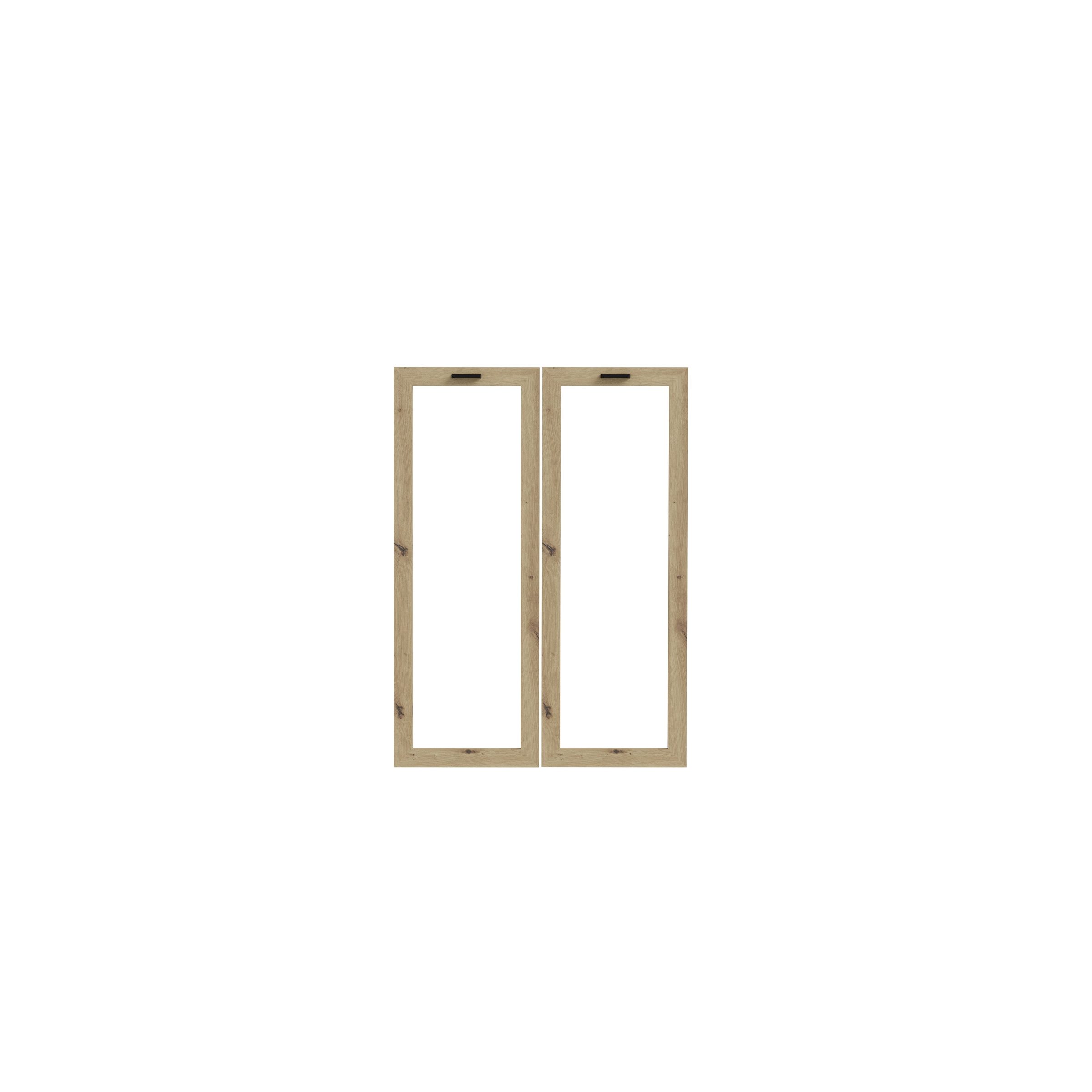 freiraum Glastür GOLDSBORO, Front für Regal, in Artisan Eiche - 79,1x108,5x1,5cm (BxHxT)