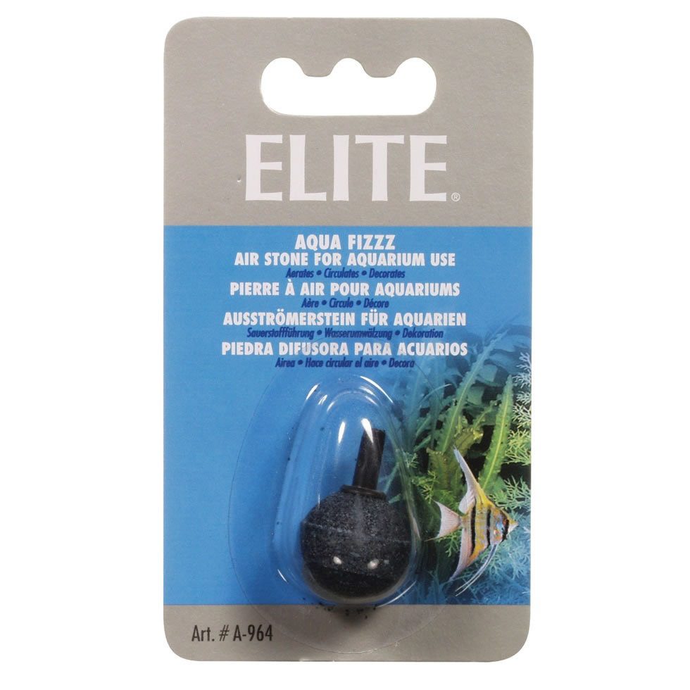 Elite Aquarium-Durchlüfterpumpe Ausströmer-Stein für Aquarien Kugel