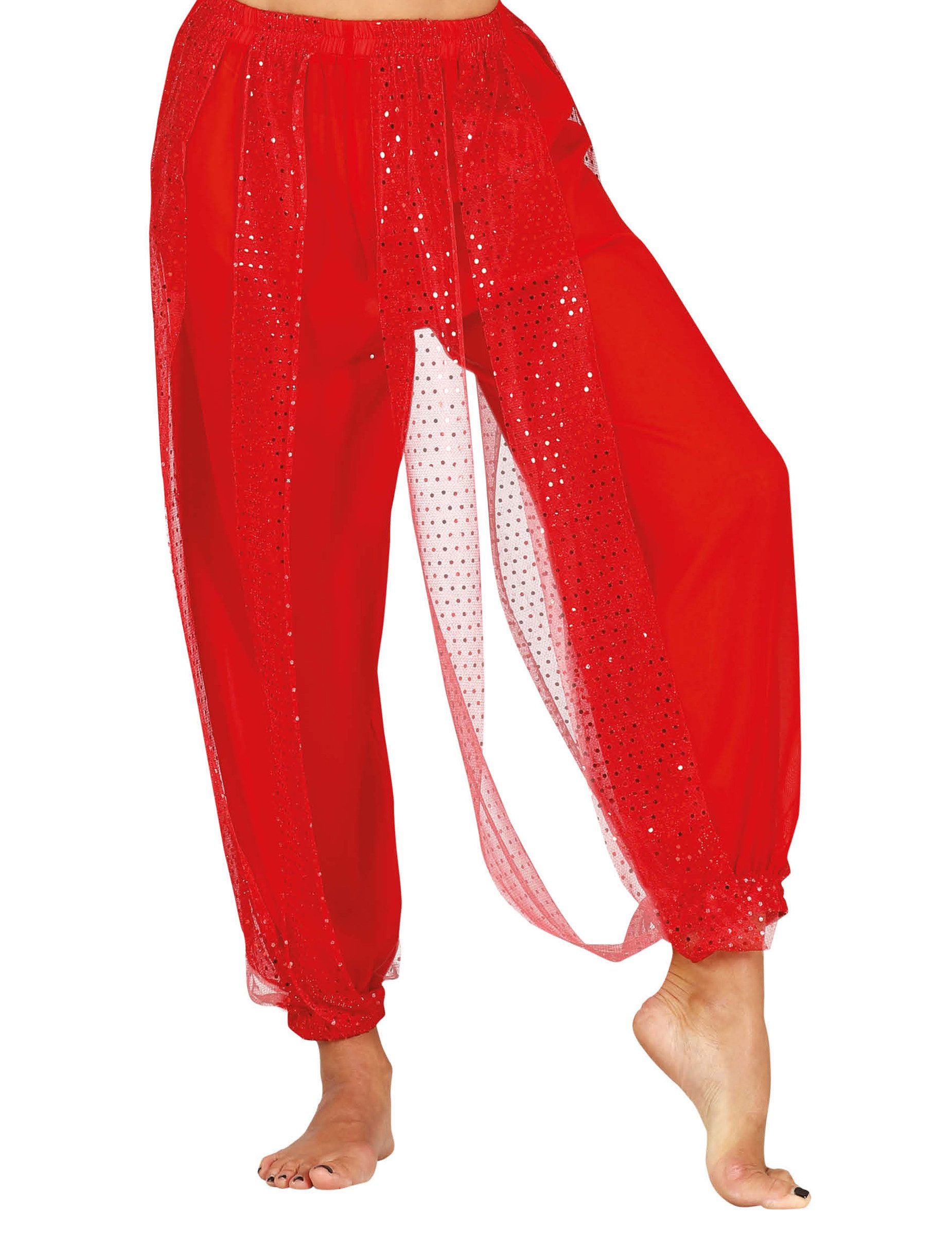 Kostüm Rote Bauchtanzhose