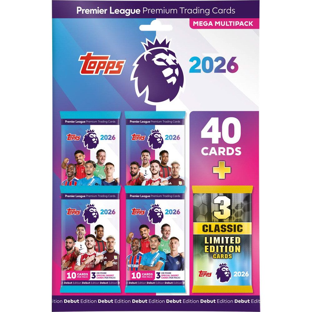 Topps Sammelkarte Premier League 2025/26 Trading Cards 1 Multipack (zufällige Auswahl)