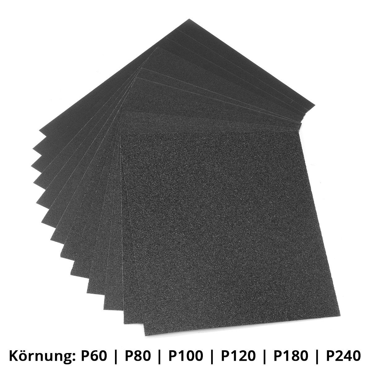 STAHLWERK Schleifpapier 36er Set 230 x 280 mm, (Packung, 36 St., Set)