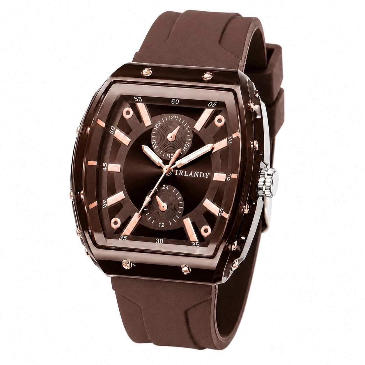Taffstyle Quarzuhr Analoge Armbanduhr mit Quarzwerk Silikonarmband und eckigem Gehäuse, (Markante Sportliche Freizeituhr im Statement Look für Alltag und moderne Outfits - Geschenke für Männer), ideal auch als Geschenk