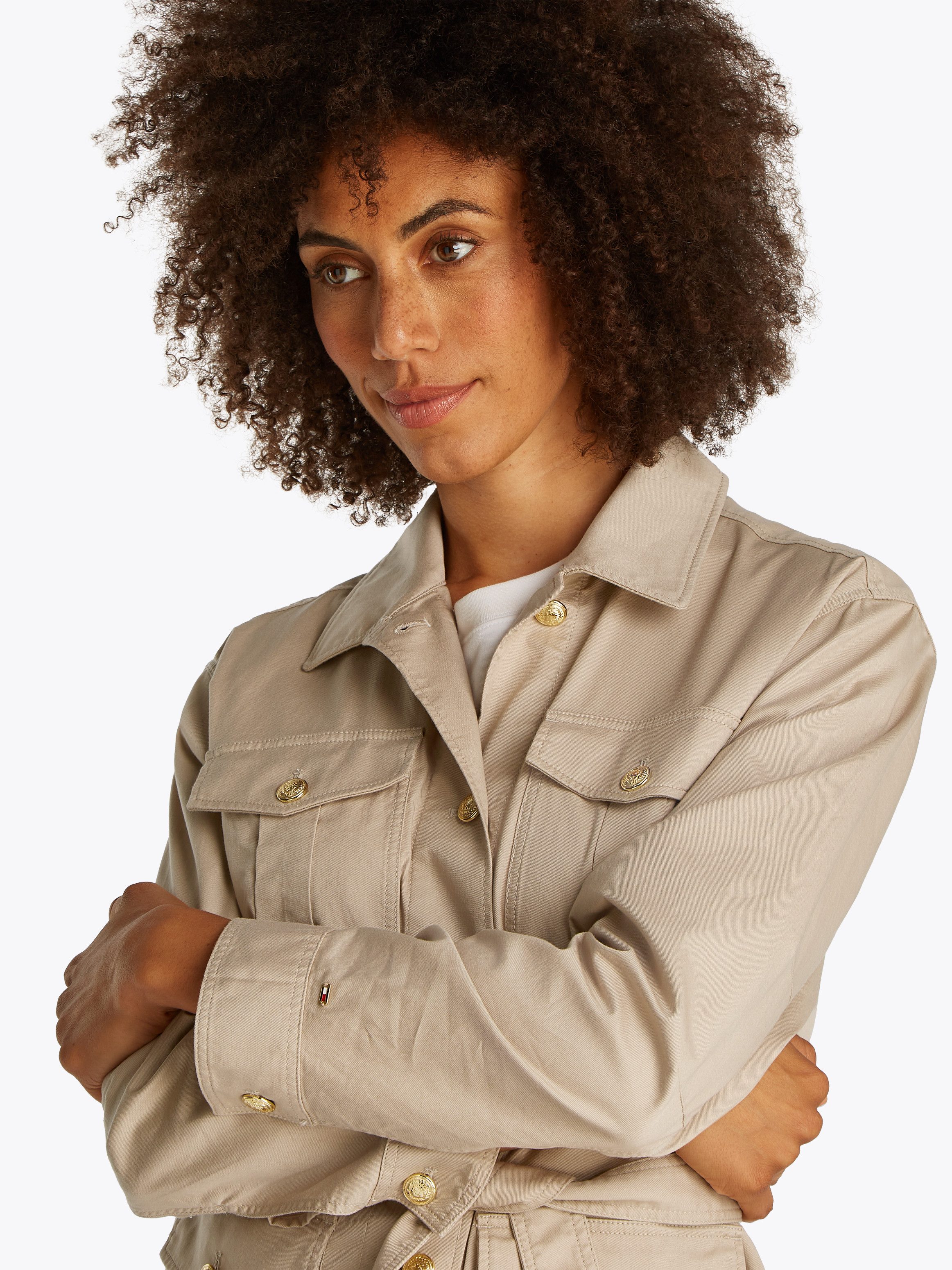Tommy Hilfiger Outdoorjacke GOLD BUTTON UTILITY günstig online kaufen