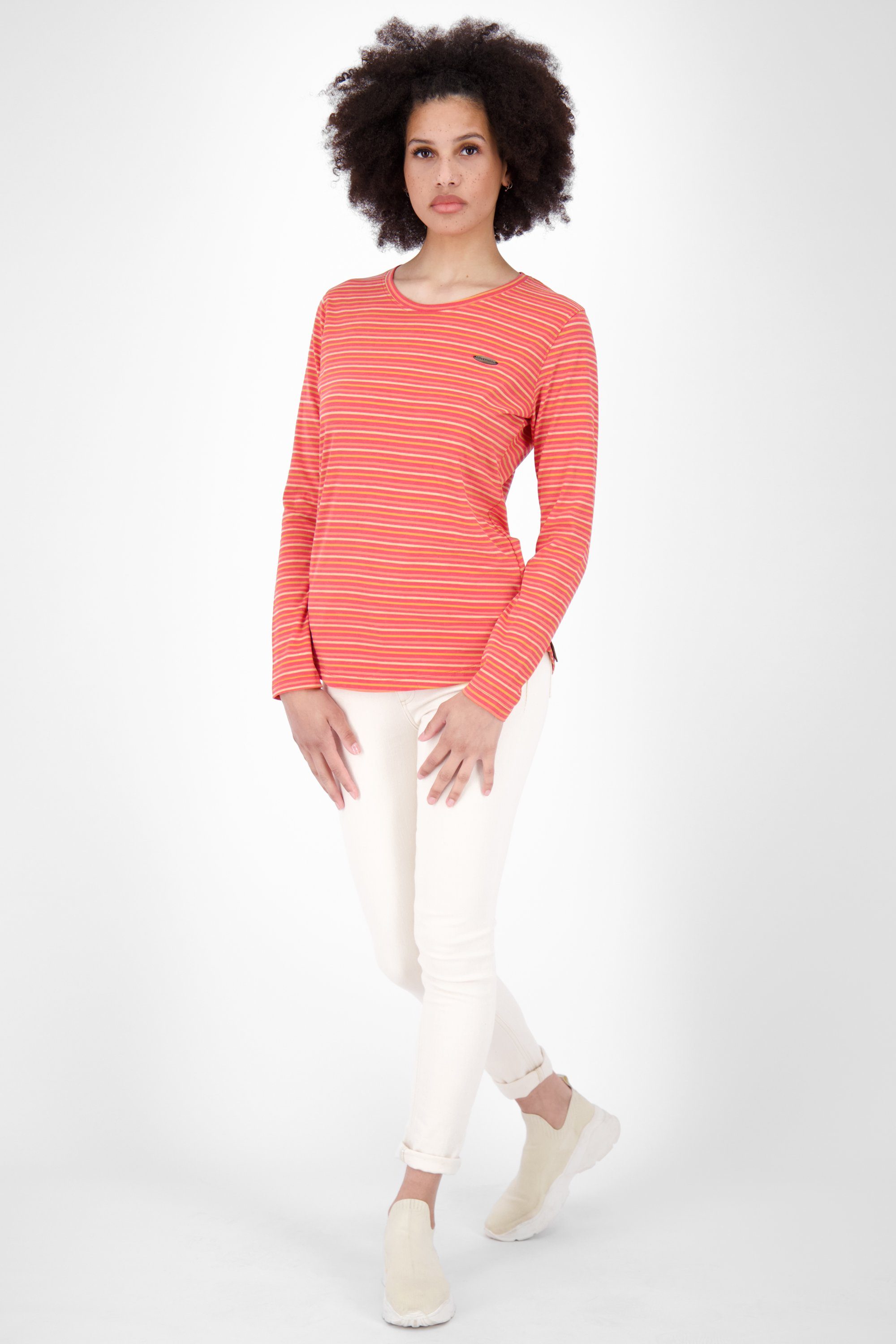 Langarmshirt Damen Z Shirt coral Kickin & Longsleeve LeaAK Langarmshirt, Alife