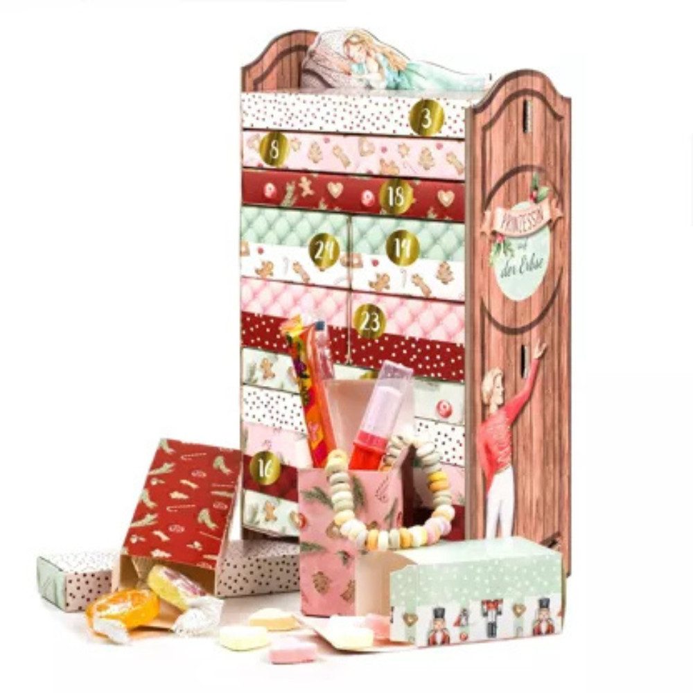 PAPIERDRACHEN DIY-Adventskalender Adventskalender Prinzessin auf der Erbse - zum Selbstbefüllen (24-tlg)