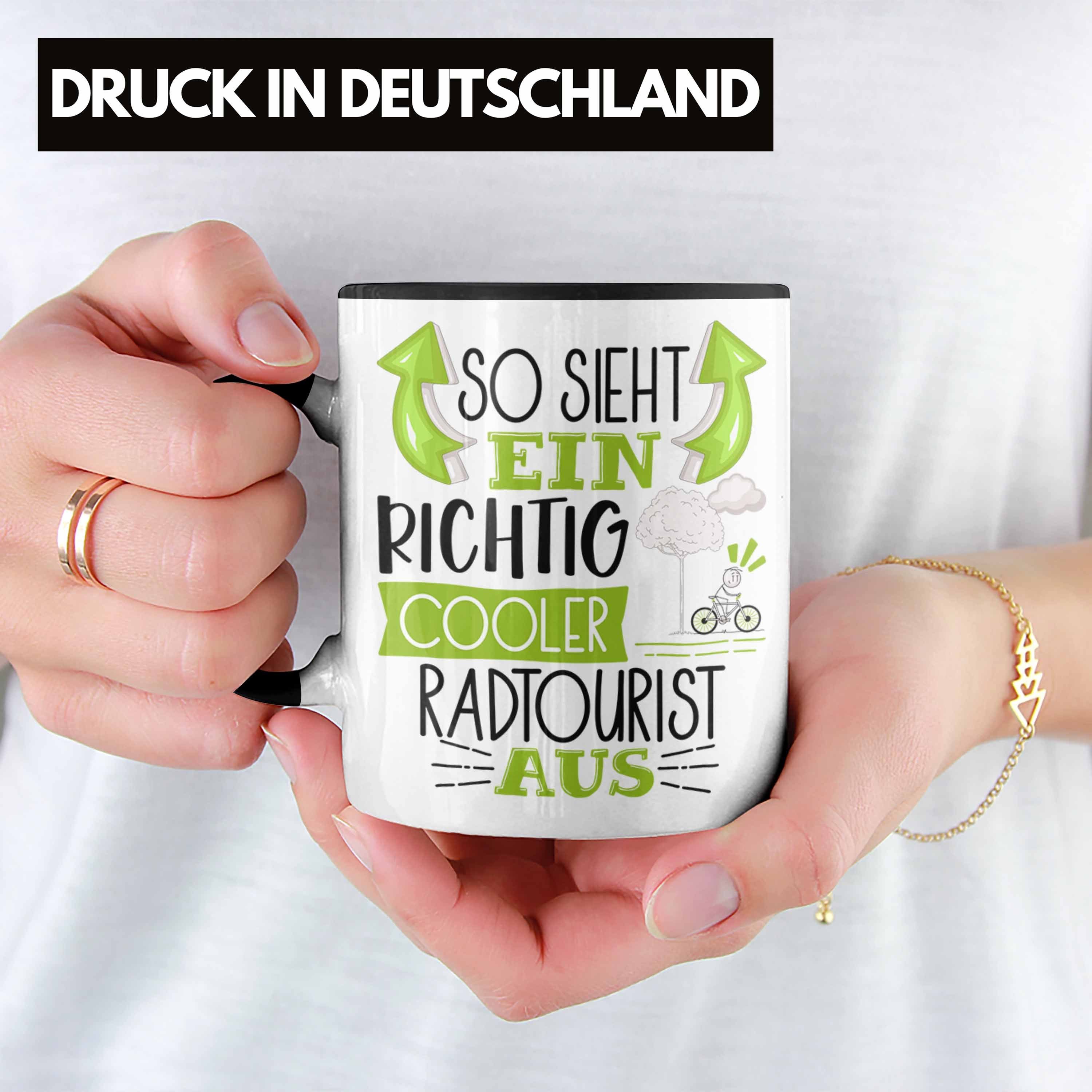 Radtourist Cooler So Lustiger Trendation Richtig Ein Aus Schwarz Sieht Tasse Tasse Sp Geschenk