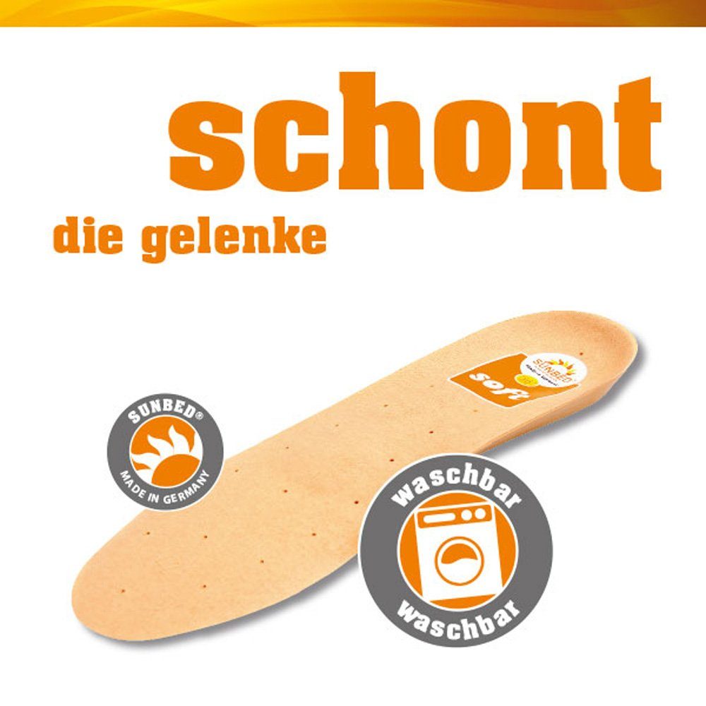 Sunbed Einlegesohlen Soft - Orthopädisches Luftkammer-Fußbett