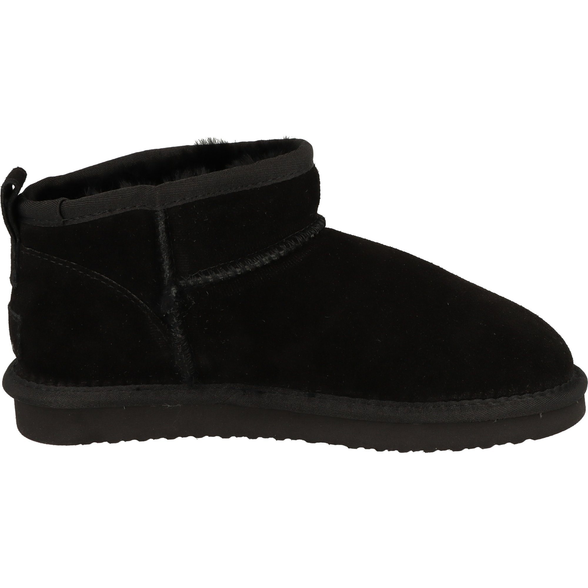 of mind. Low-Cut Schuhe piece Winterboots Black gefüttert Winter Wärmend Leder Damen 264-718