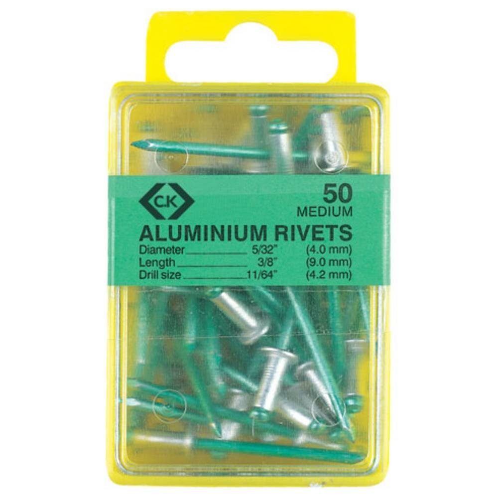 C.K Niete Aluminium Заклепки x 50 3.8x12mm