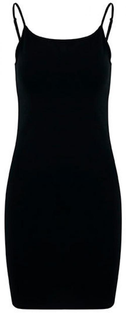 Build Your Brand Sweatkleid Ladies Stretch Jersey Slim Dress Damen Kleid