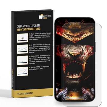 Protectorking Schutzfolie 5x FULL COVER Displayschutzfolie für iPhone 14 Plus PREMIUM MATT ENTSP, (5-Stück), flexible Displayschutzfolie, matt entspiegelt Anti-Reflex
