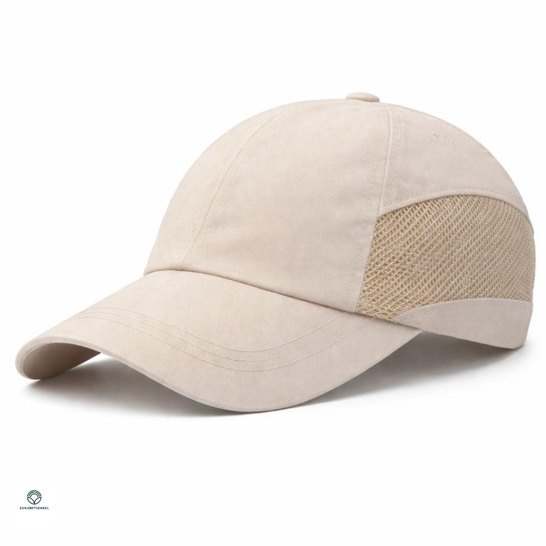ZUKUNFTSENKEL Baseball Cap Outdoor Kappe Unisex Leicht & Atmungsaktiv mit Netz-Einsätzen (Sommer Basecap Herren & Damen) Laufkappe Sportkappe Schirmmütze