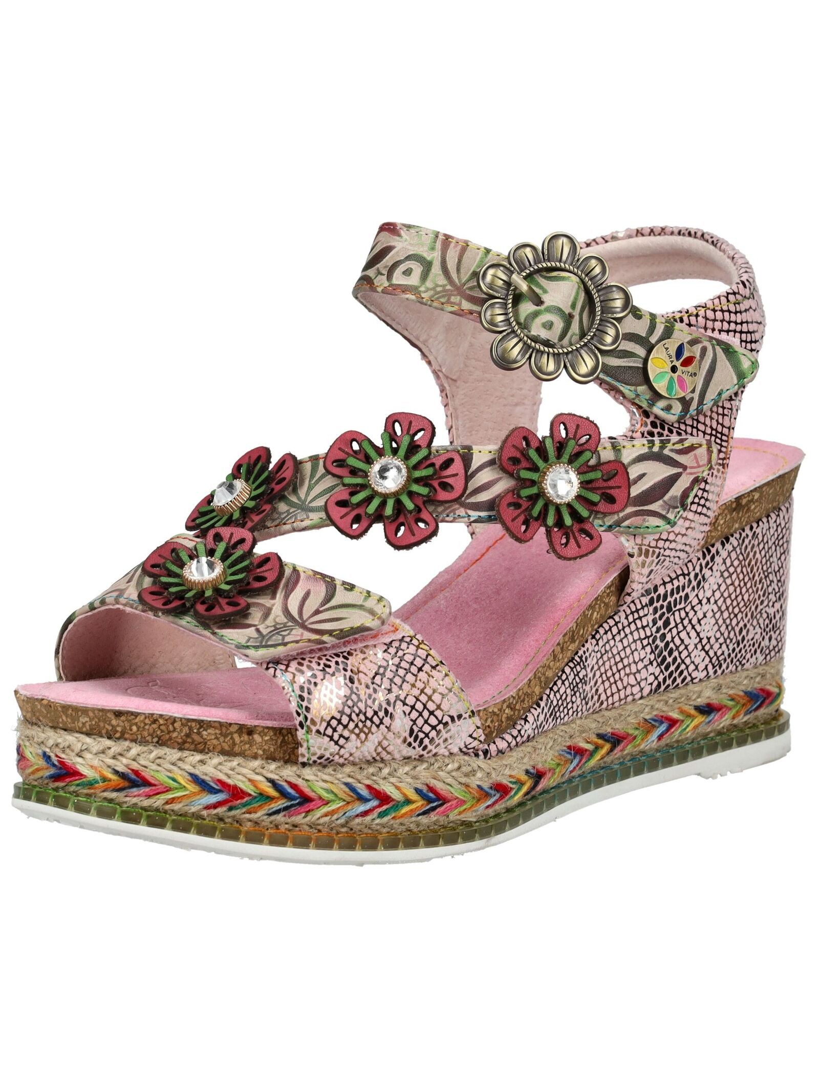 LAURA VITA Sandalen Leder/Synthetik Keilsandalette günstig online kaufen