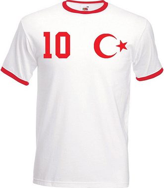 Youth Designz T-Shirt Türkei Herren T-Shirt im Fußball Trikot Look mit trendigem Motiv