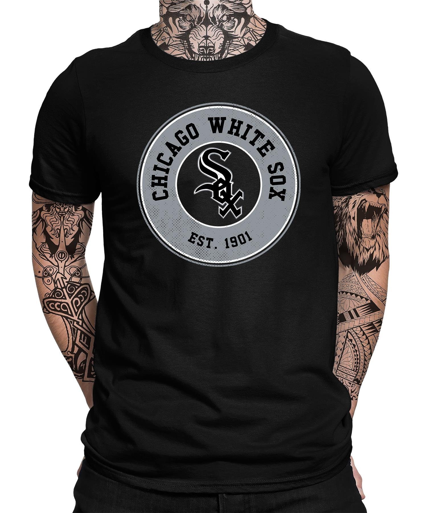 Quattro Formatee Kurzarmshirt (1-tlg) Herren T-Shirt Sox White Chicago