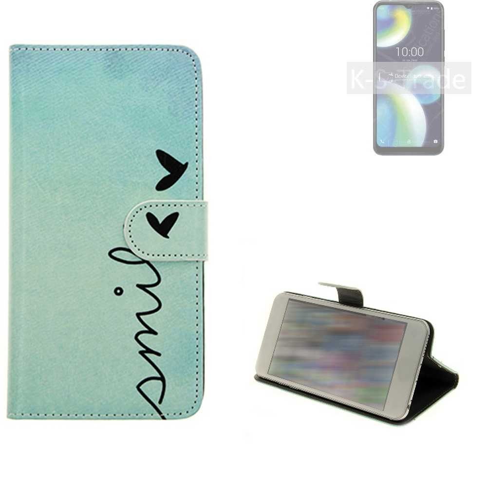 K-S-Trade Handyhülle für Wiko View 4 Lite, Schutz Hülle Handy Hülle Hülle Handyhülle cover bookstyle Etui