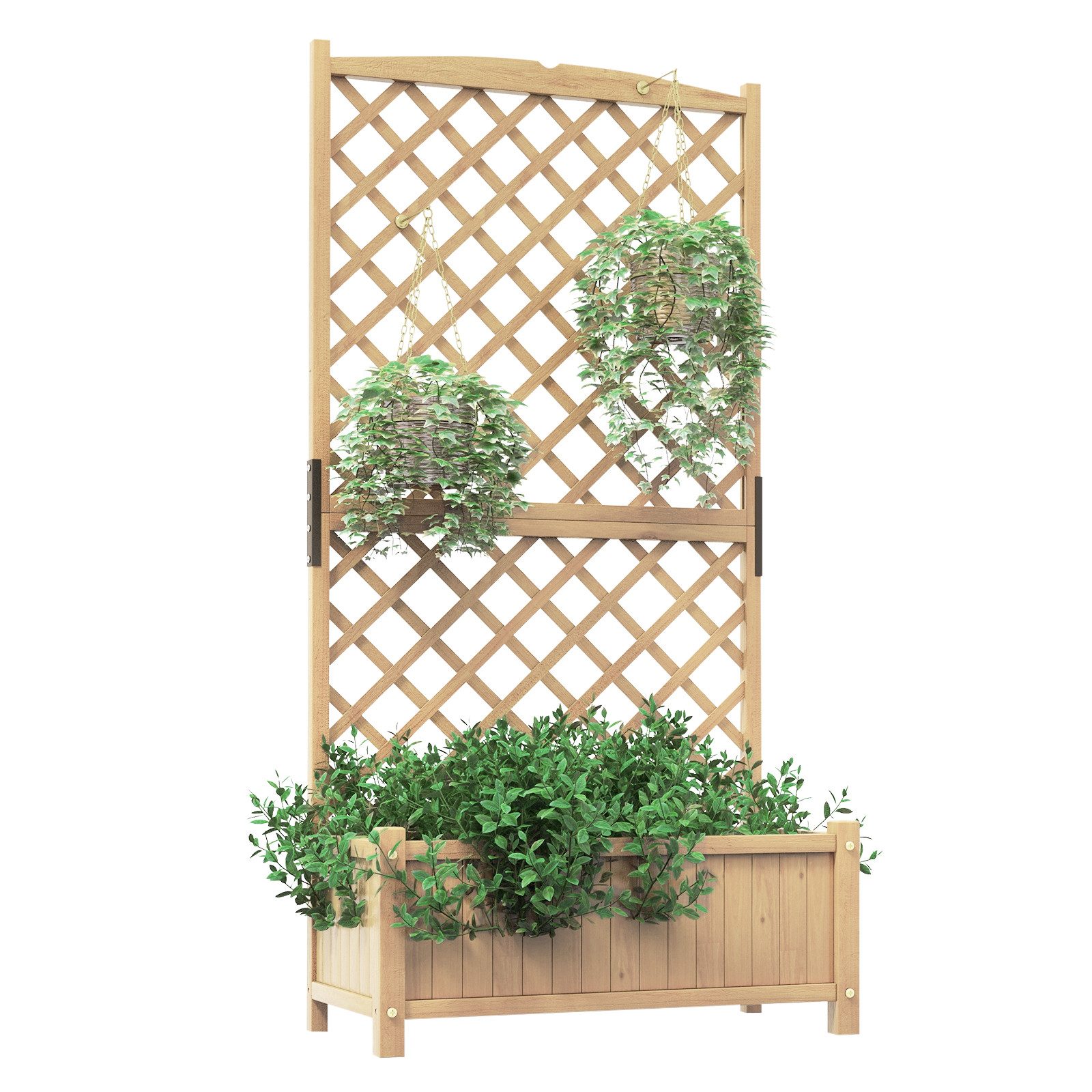 COSTWAY Blumenkasten, mit Spalier, Rankgitter & günstig online kaufen