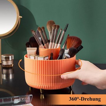 NUODWELL Aufbewahrungsbox Schreibtisch Organizer,360° Drehbarer Stiftehalter Kosmetik Organizer