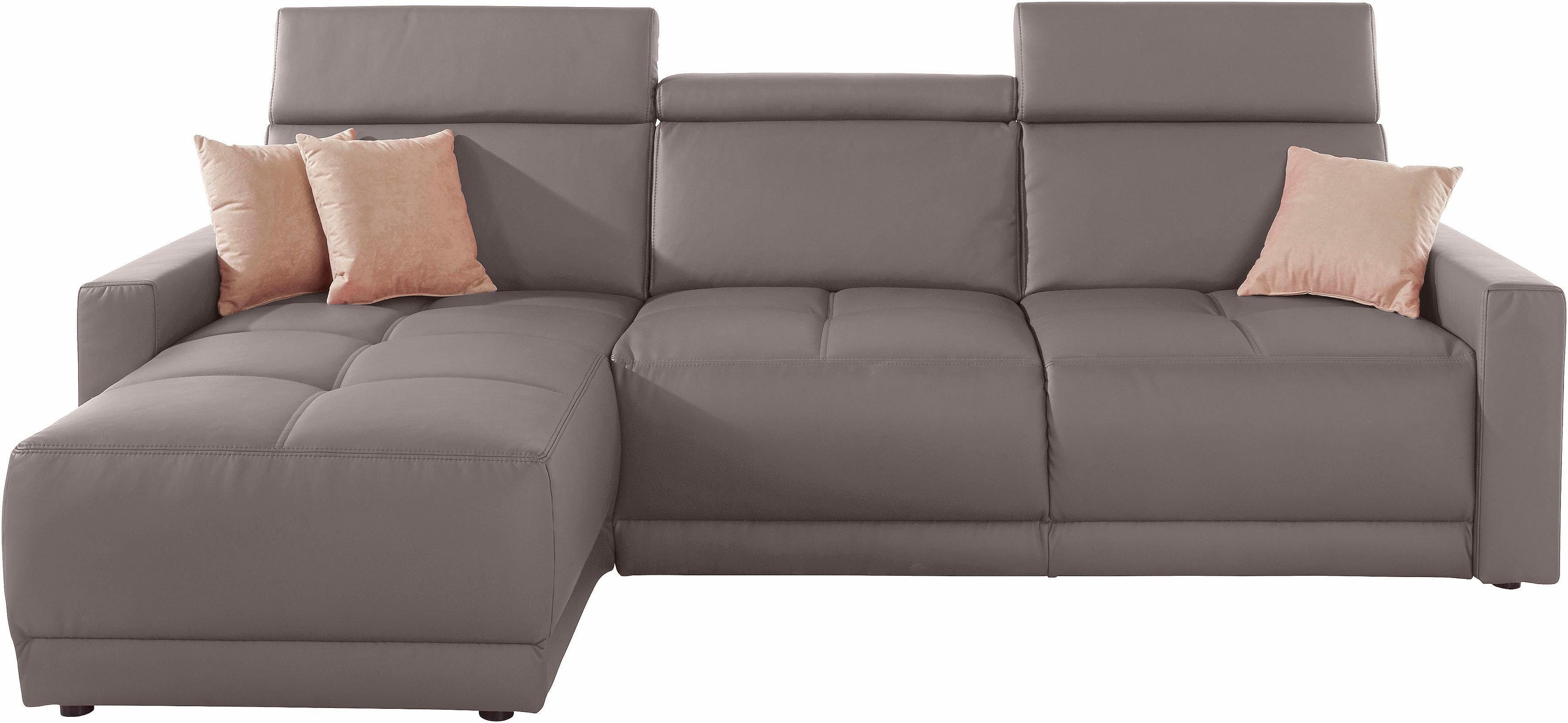 DOMO collection Ecksofa "Ava mit moderner Sitzheftung & toller Doppelnaht, günstig online kaufen