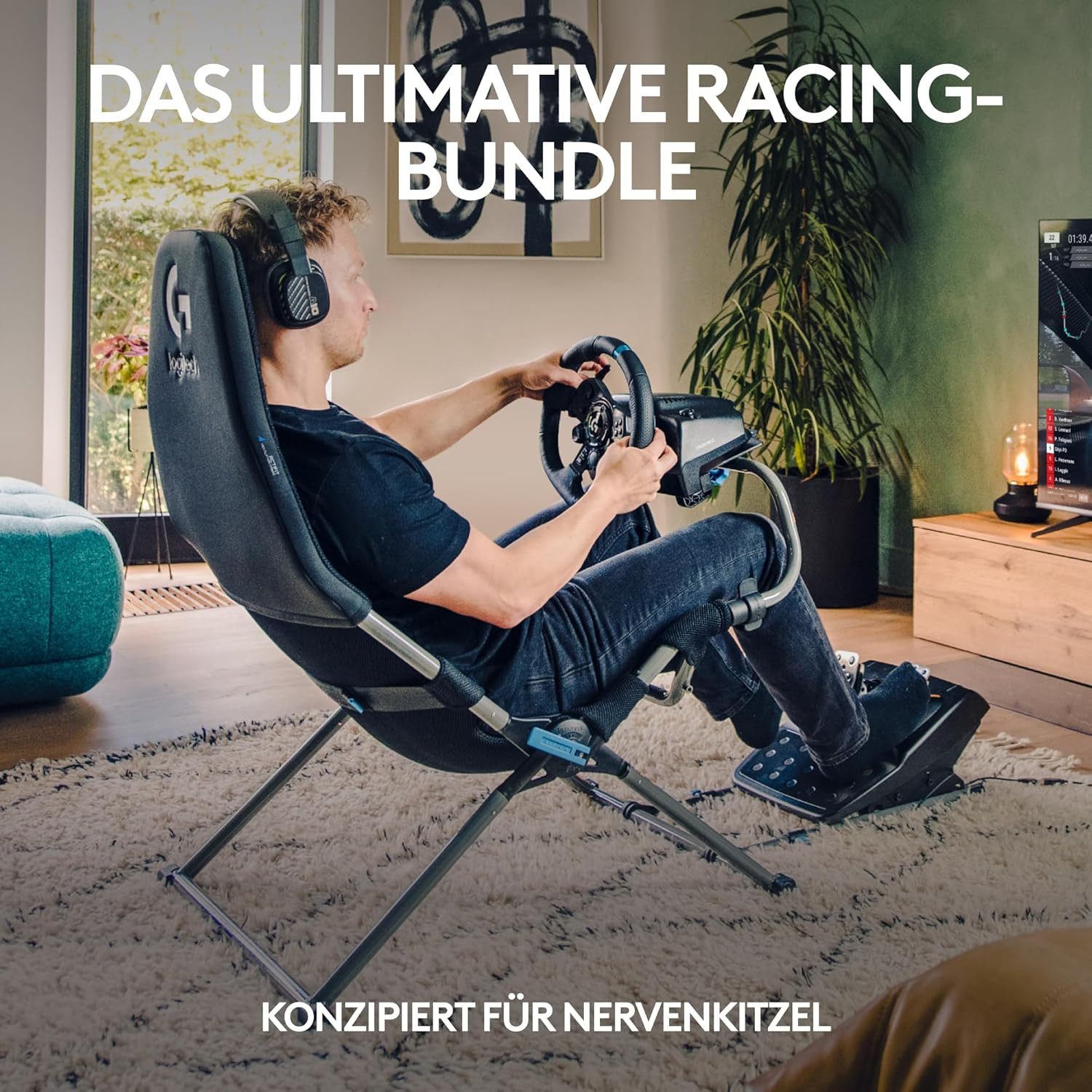 Logitech G G923 + Logitech Playseat Challenge X, für Xbox X, S, Xbox One Gaming-Controller