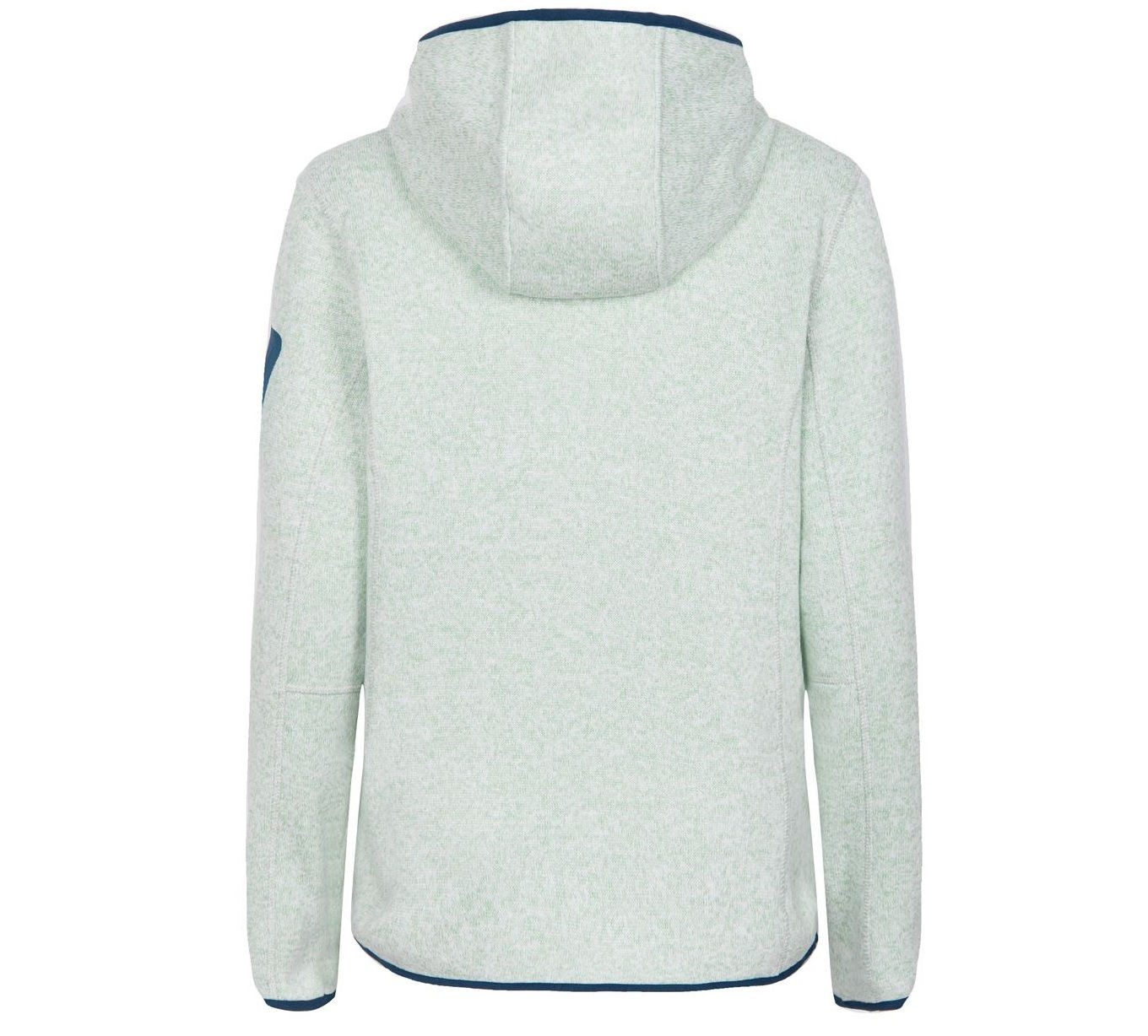RennerXXL Strickfleecejacke Blue Wave Lotte Damen Fleece Jacke große Größen 46-56 Kontrastdetails, Logo-Stickerei, zusätzliche Oberarmtasche