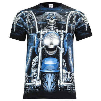 Wilai T-Shirt »Rock Eagle T-Shirt Heavy Metal Biker Tattoo Rocker Gothic«