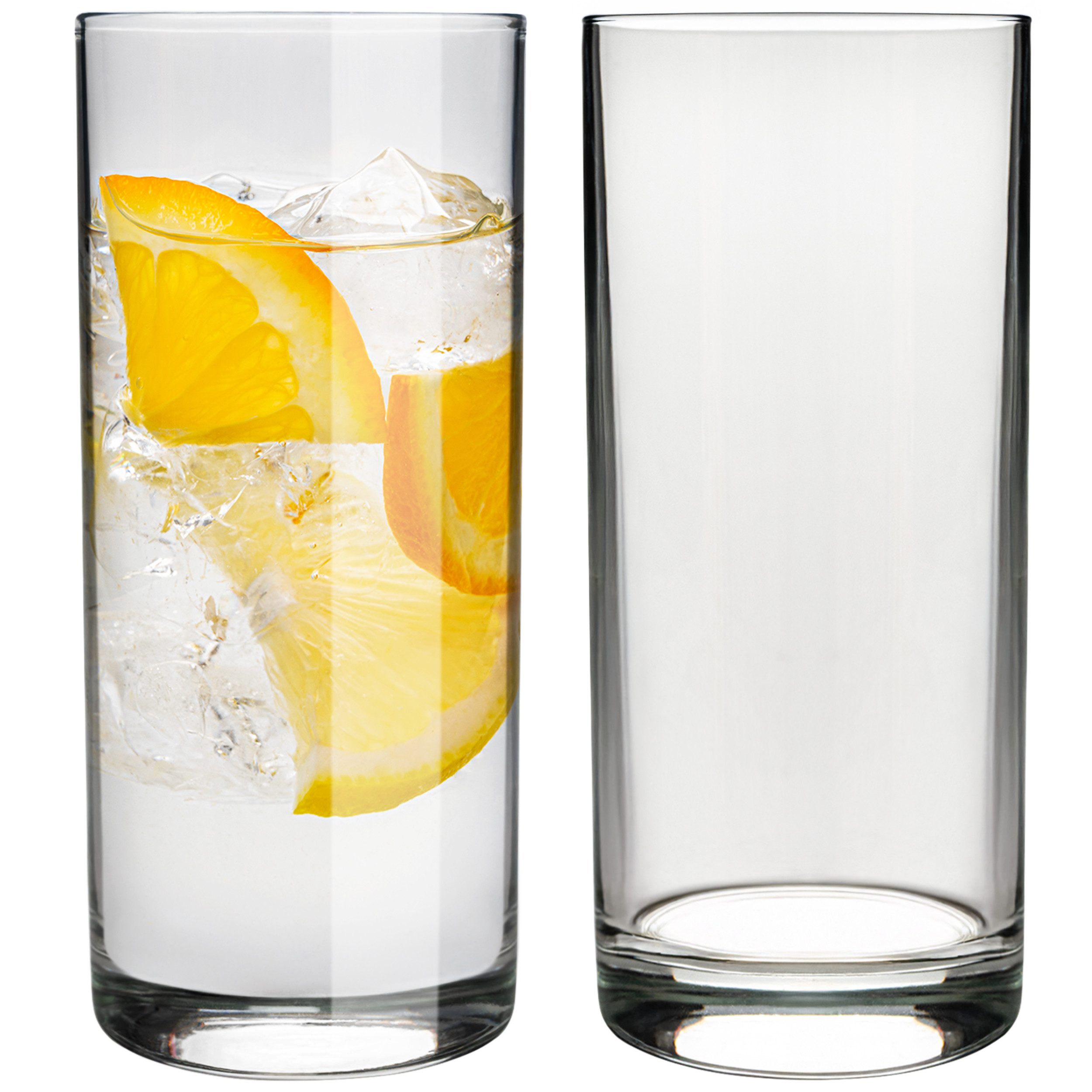 Gläser-Set 280ml Transparente Longdrinkgläser Set, Wassergläser